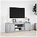 Mobile Porta TV con LED Grigio Sonoma 139,5x34x50 cm Truciolato - Foto miniatura 4