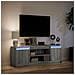 Mobile Porta TV con LED Grigio Sonoma 139,5x34x50 cm Truciolato - Foto miniatura 5