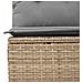 Set Divano da Giardino 5 pz con Cuscini Beige in Polyrattan - Foto miniatura 9