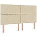 Letto con Box Spring, Materasso e Panchina Crema 180x200 cm Tessuto - Foto miniatura 7