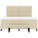 Letto con Box Spring, Materasso e Panchina Crema 180x200 cm Tessuto - Foto miniatura 9