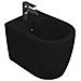 Sanitari Filomuro Opaco Infinity: Vaso, Bidet, Copriwater Soft-close - Nero Opaco - Foto miniatura 4