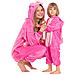 Pigiama Per Bambini Kigurumi Onesie Costume Stich Rosa 135-145 Cm - Foto miniatura 6