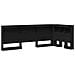Testata contenitore Rovere nero 80 cm Legno multistrato - Foto miniatura 1