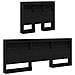 Testata contenitore Rovere nero 80 cm Legno multistrato - Foto miniatura 4
