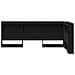 Testata contenitore Rovere nero 80 cm Legno multistrato - Foto miniatura 5