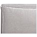 Letto Ad Acqua Tessuto Bajonna 180 X 200 Cm Grigio Chiaro - Foto miniatura 5