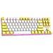 Tastiera Meccanica Cablata A 87 Tasti - Tastiera Da Gioco Rgb Hot-swappable Con Interruttore Blu White+yellow - Foto miniatura 1
