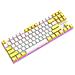 Tastiera Meccanica Cablata A 87 Tasti - Tastiera Da Gioco Rgb Hot-swappable Con Interruttore Blu White+yellow - Foto miniatura 2