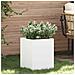 Vaso da giardino Bianco 32 x 32 x 40 cm - Foto miniatura 2