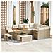 Set Divano da Giardino 12 pcs Beige polyrattan - Foto miniatura 2