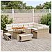 Set Divano da Giardino 12 pcs Beige polyrattan - Foto miniatura 3