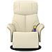 Poltrona Reclinabile Massaggio con Poggiapiedi Crema Similpelle - Foto miniatura 4