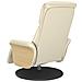 Poltrona Reclinabile Massaggio con Poggiapiedi Crema Similpelle - Foto miniatura 6