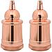 Portalampada 2 pz Oro Rosa E27 - Foto miniatura 1