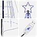 Albero di Natale LED con picchetti per il terreno Blu 400 cm - Foto miniatura 6