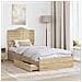 Letto con Contenitore con testiera Rovere Sonoma 90 x 200 cm - Foto miniatura 3