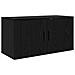 Set Mobile TV da Parete 2 pcs Rovere Nero 80 x 34,5 x 40 cm - Foto miniatura 5