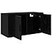 Set Mobile TV da Parete 2 pcs Rovere Nero 80 x 34,5 x 40 cm - Foto miniatura 6