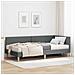 Struttura Letto Angolare con Materasso 2 pcs Grigio Tessuto - Foto miniatura 2