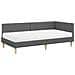 Struttura Letto Angolare con Materasso 2 pcs Grigio Tessuto - Foto miniatura 4