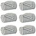 Coperte da Pile 6 pcs Grigio 240 x 220 cm Panno - Foto miniatura 1