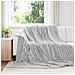 Coperte da Pile 6 pcs Grigio 240 x 220 cm Panno - Foto miniatura 2