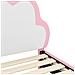 Struttura letto bambini con testata Rosa 90 x 200 cm PU - Foto miniatura 8