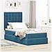 Letto con contenitore e LED Blu Scuro 90 x 190 cm Velluto - Foto miniatura 2