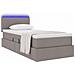 Letto con contenitore e LED con led Talpa 100 x 200 cm Tessuto - Foto miniatura 3