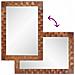 Specchio da bagno Finitura Marrone Acacia 50 x 70 x 2,5 cm - Foto miniatura 8
