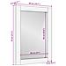 Specchio da bagno Finitura Marrone Acacia 50 x 70 x 2,5 cm - Foto miniatura 9