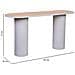 Mobile Da Ingresso In Legno Beige 150x45x75h Cm - Foto miniatura 3