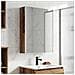 Mobiletto per specchio da bagno Legno vecchio - Foto miniatura 4