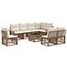 Set Divano da Giardino 9 pcs Beige polyrattan - Foto miniatura 1