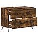 Armadio per Lavabo da Bagno BREDA Rovere Fumo 82 x 41 x 59 cm - Foto miniatura 3