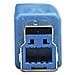 ICOC U3-AB-005-BL - Cavo USB 3.0 A maschio / B maschio 0,5 m blu - Foto miniatura 5