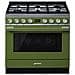 Cucina Elettrica CPF9GPOG 6 Fuochi a Gas Forno Elettrico Dimensione 90 x 60 cm Colore Oliva - Foto miniatura 6