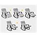 Anti-scivolo, poltrona A Dondolo, poltrona Relax, sedia Sdraio, con Organizer Da Appendere, grigio, Fst20-hg, It - Foto miniatura 12