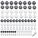 Set Palline di Natale 100 pz 3/4/6 cm Bianco / Grigio - Foto miniatura 3
