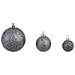 Set Palline di Natale 100 pz 3/4/6 cm Bianco / Grigio - Foto miniatura 4