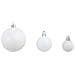 Set Palline di Natale 100 pz 3/4/6 cm Bianco / Grigio - Foto miniatura 5