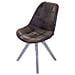 Sedia Moderna Di Design Marrone Per Interno Casa Sala Da Pranzo Salotto Cucina Ufficio - Foto miniatura 3