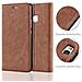 Custodia Compatibile Con Huawei P9 Lite In Marrone Cappuccino - Coperchio Protettiva Con Chiusura Magnetica, Funzione Stand E Tasca Per Le Carte - Foto miniatura 3