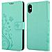 Cadorabo Custodia Compatibile Con Apple Iphone Xs Max In Turchese Fiore - Coperchio Protettivo In Design Floreale Con Chiusura Magnetica, Funzione Stand E Slot Per Carte - Foto miniatura 11