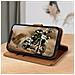 Custodia Iphone 12 Mini Portadocumenti Funzione Supporto Marrone - Foto miniatura 3