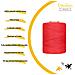 100m Macrame Corda Rosso | Filo Cotone Uncinetto | 2-3 Mm (+-0.5mm) | 15 Strati | Grande Spago Da Cucina Rotolo Spessi Naturali Forte | Decorazione Casa Artigianato Artistico Foto - Foto miniatura 3