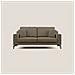 Prestige Divano Moderno In Microfibra T11 Marrone - Foto miniatura 1