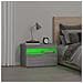 Comodino con Luci LED Grigio Sonoma 60x35x40 cm - Foto miniatura 2