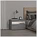 Comodino con Luci LED Grigio Sonoma 60x35x40 cm - Foto miniatura 4